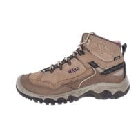 KEEN Targhee IV Mid Waterproof Wanderstiefel Damen Brindle/Nostalgia Rose links