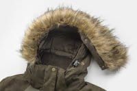 Pinewood Abisko 2.0 Jacke Damen Suede Brown Detail