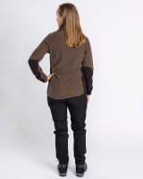 Pinewood Air Vent Fleece Jacke Damen D.Olive Detail 5
