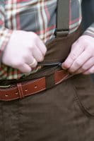 Blaser Suede Bib Hose Matti abnehmbare Hosentr&auml;ger Reisverschluss