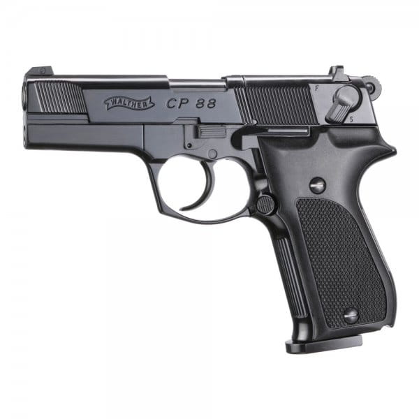 Umarex Walther CP88 4,5 mm schwarz Luftpistole Vollansicht Umarex Walther CP88 4,5 mm schwarz Luftpistole Vollansicht
