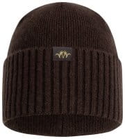 Blaser Bob Rib Beanie Dunkelbraun vorne