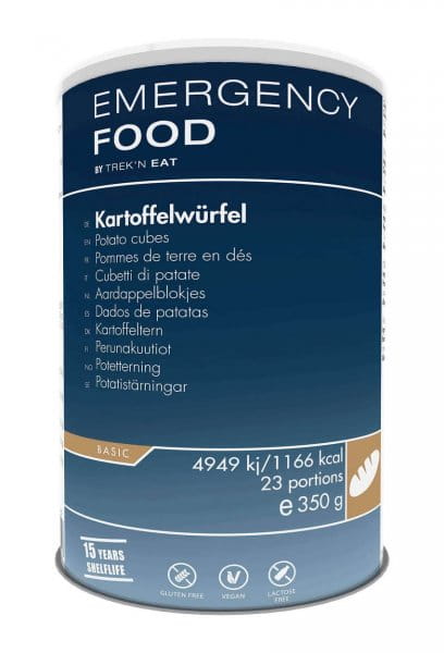 TREK'N EAT EMERGENCY FOOD Kartoffelwürfel - 350 g TREK'N EAT EMERGENCY FOOD Kartoffelwürfel - 350 g