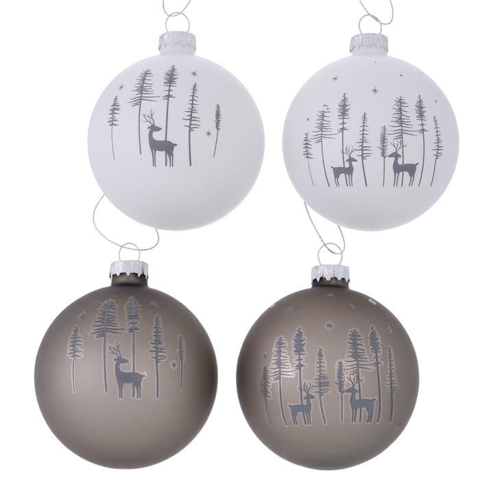 LivingActive Logan Weihnachtskugel 4er Set