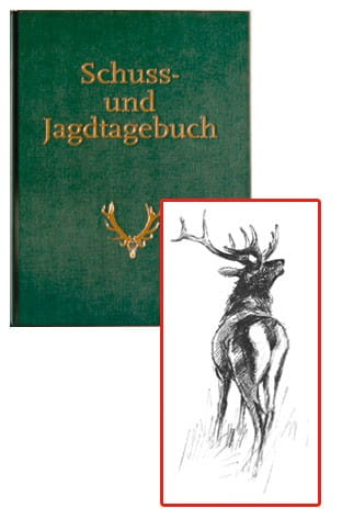 Carnet de chasse, vert, illustrations Manfred Schatz