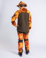 Pinewood Furudal Hunters Camou Fleece Jacke Strata Blaze/H.Green Detail 4