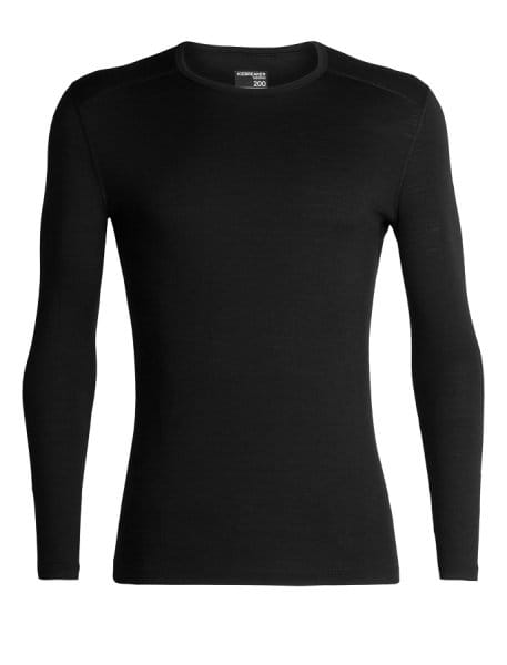 Icebreaker 200 Oasis Langarm Funktionsshirt Black