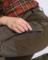 Pinewood Caribou Hunt Extreme Hose Damen Suede Brown/D.Olive Detail 4