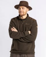 Pinewood Sm&aring;land Hunters Half Zip Fleece Sweater H.Braun Detail 1