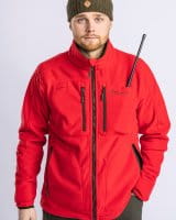 Pinewood Furudal Reversible Fleece Jacke Red Detail 1