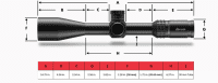 Burris Veracity PH 4-20x50 Zielfernrohr Ma&szlig;e