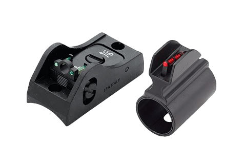 LPA Tactical Sight Set: Fiber Optic Ghost Ring Sight + Fiber Optic Korn mit Laufring für PF+SLF