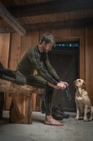 Seeland Field Thermo Socken - 2Pack Pine Green Melange/Grey Melange