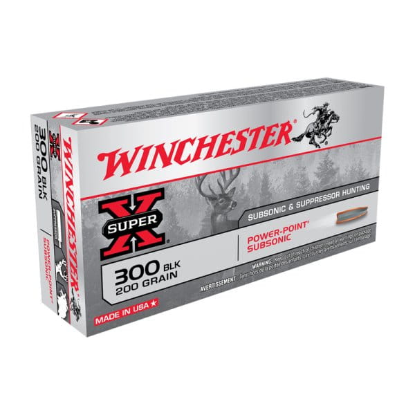 Winchester Super X Power Point Subsonic 200 grs. Kal. 300 BLK - 20 Stk.