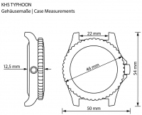 KHS Typhoon Steel Tactical Watch Ma&szlig;e