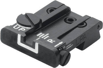 LPA Mikrometer-Visier TPU für Beretta 92, 96, 98 M9, Stock,Brigadier,90Two, White Outline ohne Korn