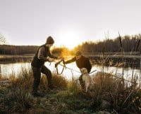 Pinewood Edmonton Exclusive Kappe Mossgreen/Suede Brown Anwendung 3