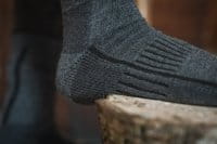 Seeland Field Heavy Merino Socken Grey Melange/Black