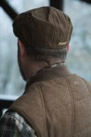 Blaser Victor Vintage Weste Herren braun focus Nackenband hinten