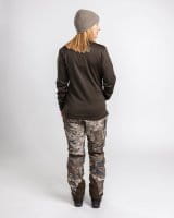 Pinewood Furudal Frazer Active Power Fleece Jacke Damen D.Mossgreen Detail 3