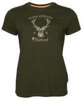 Pinewood Red Deer T-Shirt Damen Gr&uuml;n