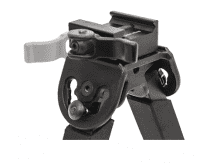 UTG Rubber Full Metal Armored QD Zweibein Hebel