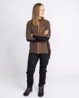Pinewood Air Vent Fleece Jacke Damen D.Olive Detail 3