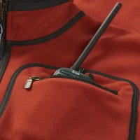 H&auml;rkila Kamko Wende-Fleecejacke Burnt Orange Detail 3