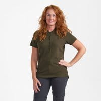 Deerhunter Lady Harriet Poloshirt Deep Green Detail 1