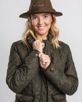 Pinewood Hunting Hut Suede Brown Detail 2