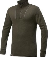 Woolpower Turtleneck Zip 200 Langarmshirt Pine Green