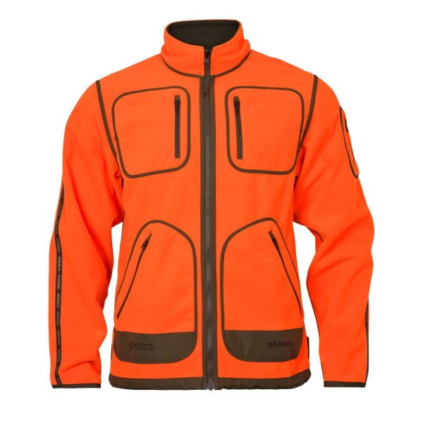 Härkila Kamko Blaze Fleecejacke Orange blaze/Willow green S