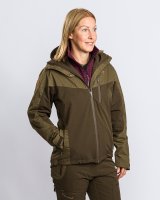Pinewood Finnveden Hybrid Extrem Jacke Damen D.Olive/H.Olive Detail 1