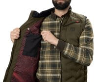 H&auml;rkila clim8 Insulated Weste Willow green Detail 2