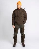 Pinewood Furudal Reversible Fleece Jacke H.Brown Detail 2