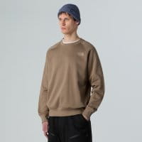 The North Face Raglan Redbox Sweatshirt Mocha Brown-Mushroom Grey
