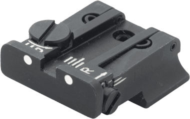 LPA Mikrometer-Visier TPU für Walther P99, PPQ, PPQ M2, S&W SW99, 2-Punkt ohne Korn
