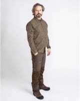 Pinewood Caribou Hunt Extreme Hose Suede Brown/D.Olive Detail 6