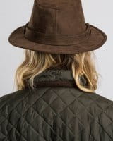 Pinewood Hunting Hut Suede Brown Detail 4