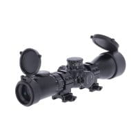 UTG Accushot OP3 3-12x44 Zielfernrohr seitlich hinten