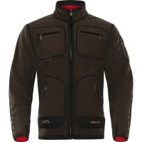 Härkila Kamko Fleecejacke Braun/Rot  Braun Front