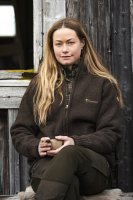 Pinewood Hurricane Full Zip Strickpullover Damen D.Brown Melange Imagebild 9