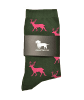KRAWATTENDACKEL Socken-Set Hirsch + Dackel pink Hirsch