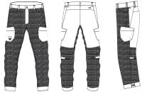 H&auml;rkila Wildboar Pro Sauenschutzhose Schutzbereiche