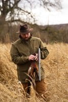 Blaser Tackle Softshell Jacke Herren Oliv vorne getragen 