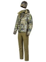 Blaser Observer Set mit Observer Jacke, Drain Midlayer Halfzip, TF Shirt 21, Camo Beanie und Charger Hose