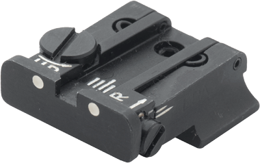 LPA Mikrometer-Visier TPU für S&W 3rd Gen Pistolen cal. 9mm/.40 S&W, 2-Punkte ohne Korn