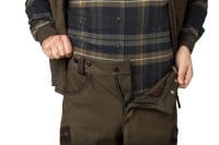 H&auml;rkila Pro Hunter Lederhose Willow green Detail 1