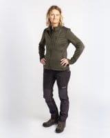 Pinewood Abisko Power Fleecejacke Damen Moss Green Detail 4
