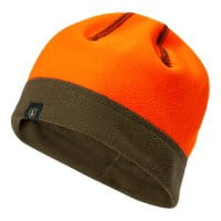 Deerhunter Fleece Wendebeanie Tarmac Green / Safety Orange